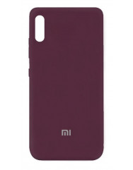 Чехол Silicone Case Xiaomi Redmi 9a (бордовый)