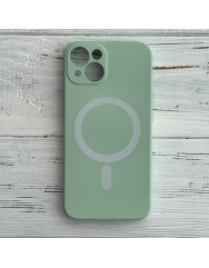 Чехол Silicone Case + MagSafe iPhone 13 Mini (мятный)