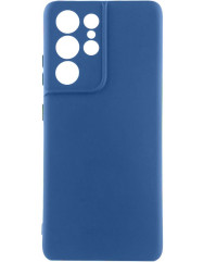 Чехол Silicone Case Samsung Galaxy S24 Ultra (темно-синий)