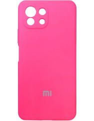 Чохол Silicone Case Xiaomi Mi 11 Lite (яскраво-рожевий)