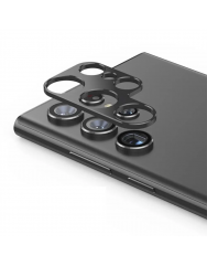 Защитное стекло на камеру Samsung Galaxy S22 Ultra (Black) 0.18mm