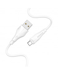 Кабель Borofone BX18 Micro USB (білий) 1m