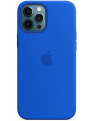 Чехол Silicone Case iPhone 12/12 Pro (синий)