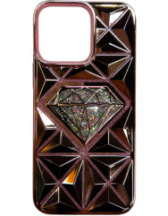 Case Diamond Liquid iPhone 13 Pro (Rose Gold)