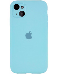 Чохол Silicone Case Separate Camera iPhone 13 (небесно-блакитний)