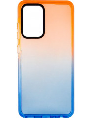 Чехол TPU+PC Gradient для Samsung Galaxy A52 (Оранжевый/Синий)