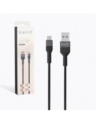 Кабель Havit HV-CB621C 2.1A Micro USB (черный)