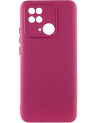 Чехол Silicone Case Xiaomi Redmi 10C (бордовый)