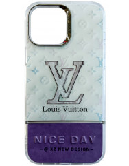 Luxury Premium Case for iPhone  14 Pro  (LV White)