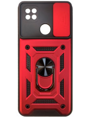 Чохол Camshield Serge Ring + підставка Xiaomi Redmi 9C (червоний)