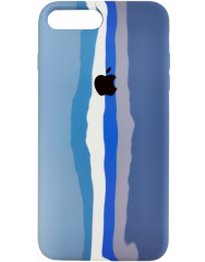 Чохол Silicone Case Iphone 7/8 Plus (білий/синій)