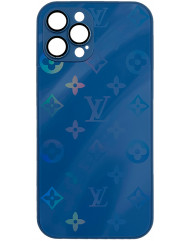  Glass Case  LV  iPhone 12 Pro Max (Navy Blue)