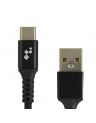 Кабель iENERGY CA-28 Type-C USB 2.4A (Black) 1m