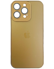 Glass Case  MagSafe  iPhone 15 Pro Max  (Gold)