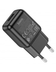 Мережевий зарядний пристрій Hoco C96A USB/2.1A (Black)