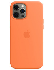 Чохол Silicone Case with MagSafe iPhone 12 Pro Max (Kumquat)