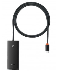 USB-хаб Baseus Lite Series 4-in-1 (Type-C to 4xUSB 3.0 1m black WKQX030401
