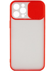 Чохол Camshield TPU матовий iPhone 12 Pro (червоний)