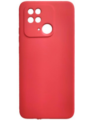 Чехол Silicone Case Xiaomi Redmi 10C (красный)