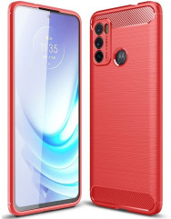 Чехол Carbon Motorola G60 (красный)