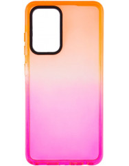 Чехол TPU+PC Gradient для Samsung Galaxy A52 (Оранжевый/Розовый)