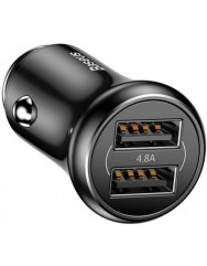 Автомобільний зарядний пристрій Baseus Gentleman 4.8A Dual-USB Black (CCALL-GB01)