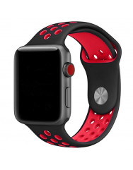 Ремешок Sport Nike+ для Apple Watch 42/44mm (черный/красный)