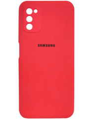 Чохол Silicone Case Samsung Galaxy A03s (рожевий)