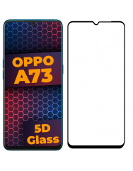 Стекло Oppo A73 (5D Black)