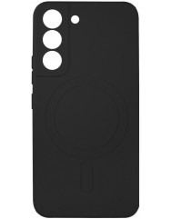 Чехол Silicone Case MagSafe Samsung S22 Plus (Black)
