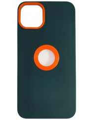 Чехол Silicone Hole Case iPhone 12 Pro Max (зеленый)