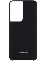 Чехол Silicone Case Samsung Galaxy S21 Ultra (черный)