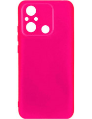 Чехол Silicone Case Xiaomi Redmi 12C (ярко-розовый)