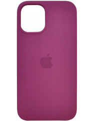 Чехол Silicone Case iPhone 12 Mini (бордовый)