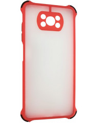 Чохол TPU Clear Full Camera Xiaomi Poco X3 Pro (червоний)