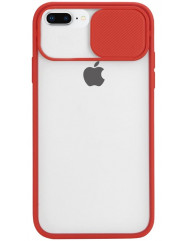 Чехол Camshield TPU матовый iPhone 7 Plus / 8 Plus (красный)