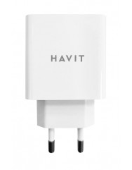 Мережевий зарядний пристрій Havit HV-UC1015 18W 3.1A QC3.0 (White)