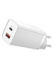 Мережевий зарядний пристрій Baseus Gan2 lite Fast Charger 65W (CCGAN2L-B02) White