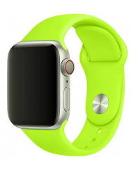 Ремешок силиконовый для Apple Watch 42/44mm (зеленый неон)