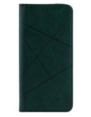 Книга Business Leather Xiaomi Redmi Note 10 (зеленый)