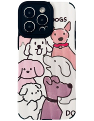 Case Ribbed Case для iPhone  14 Pro Max   Dogs