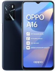 OPPO A16 3/32GB (Crystal Black) EU - Міжнародна версія