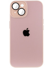 Silicone Case 9D-Glass Mate Box iPhone 13 (Pink Sand)
