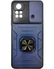 Чохол Camshield Flash Ring + підставка Poco X4 Pro (синій)