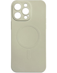 Чехол Silicone Case + MagSafe iPhone 14 Pro Max (бежевый)