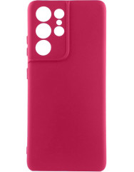 Чехол Silicone Case Samsung Galaxy S22 Ultra (бордовый)