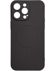 Чехол Silicone Case + MagSafe iPhone 13 Pro Max (черный)