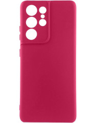 Чехол Silicone Case Samsung Galaxy S23 Ultra (бордовый)