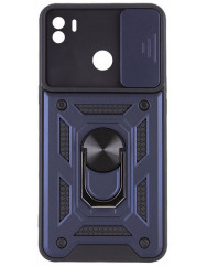 Чехол Camshield Serge Ring + подставка Xiaomi Redmi A1+/A2 (темно-синий)