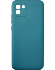 Чехол Silicone Case Samsung Galaxy A03 (темно-зеленый)